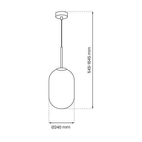 Lampa wisząca ALIAS GOLD 1xE14 fi 240