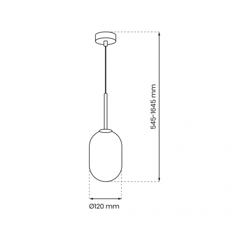 Lampa wisząca ALIAS BLACK 1xE14 fi 120