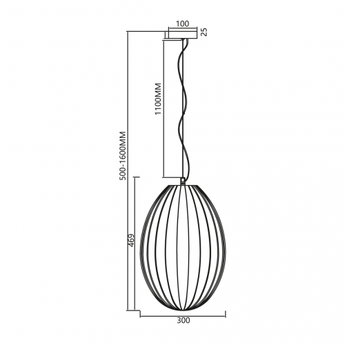 Lampa wisząca BRAGA SMOKED 1xE27