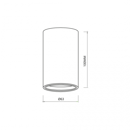 GENESIS SPOT GOLD 1xGU10 10cm