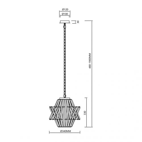 Żyrandol CROWN CHROME 4xE14