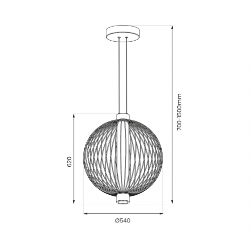 Lampa wisząca KYOTO 39W LED śr. 54cm