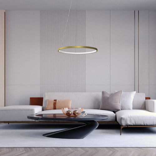 Lampa wisząca HOOP GOLD 27W LED
