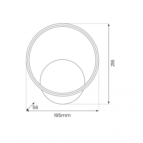Kinkiet HOOP CHROME 7W LED