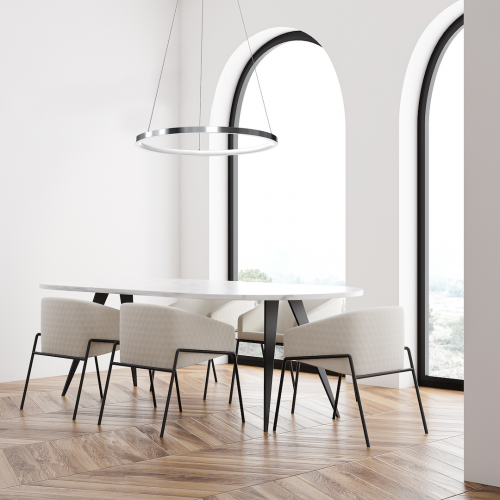 Lampa wisząca HOOP CHROME 27W LED