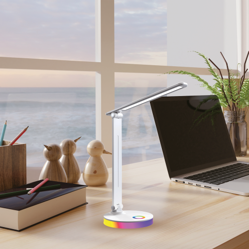 Lampka biurkowa Bruno White 5W LED RGB