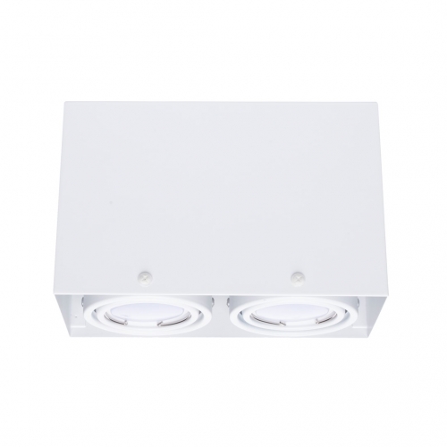 LAMPA SUFITOWA BLOCCO BIAŁA 2x7W GU10 LED