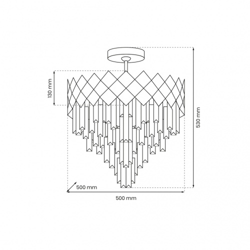 Lampa sufitowa CARISMA CHROME 9xE14