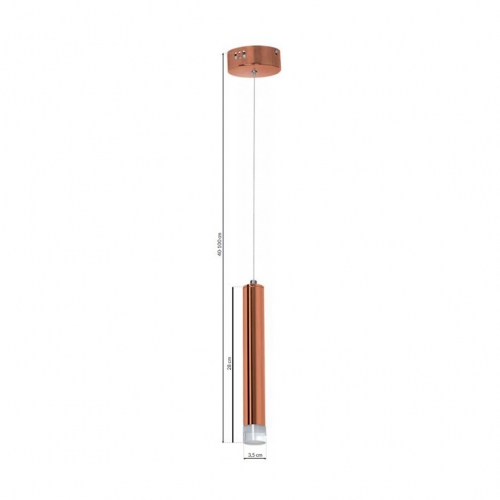 LAMPA WISZĄCA COPPER 5W LED