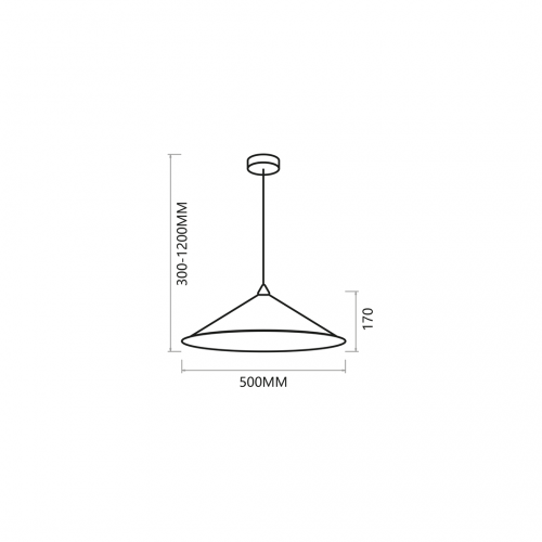 Lampa wisząca Fuji Ø50cm 1xE27