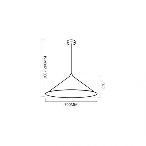 Lampa wisząca Fuji Ø70cm 1xE27