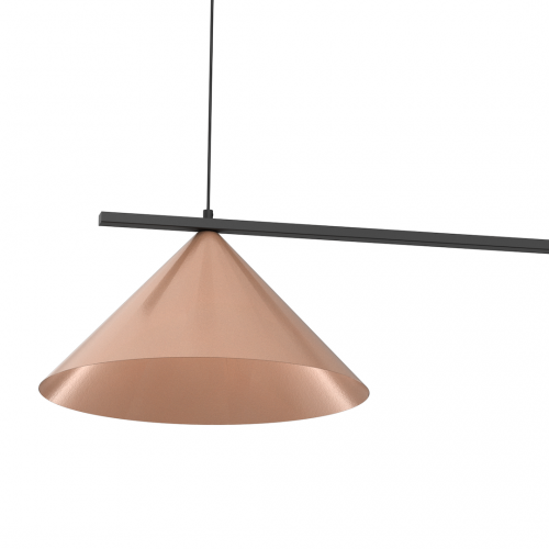 Lampa wisząca CAPITAL  CZARNY-MIEDZIANY 2XGX53