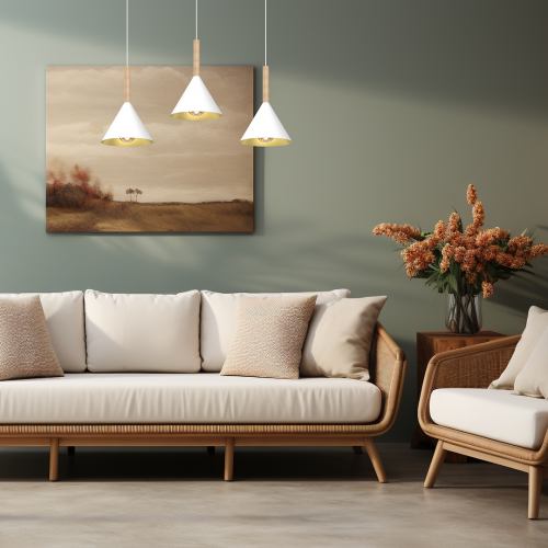 Lampa wisząca PERU WHITE 3xE27
