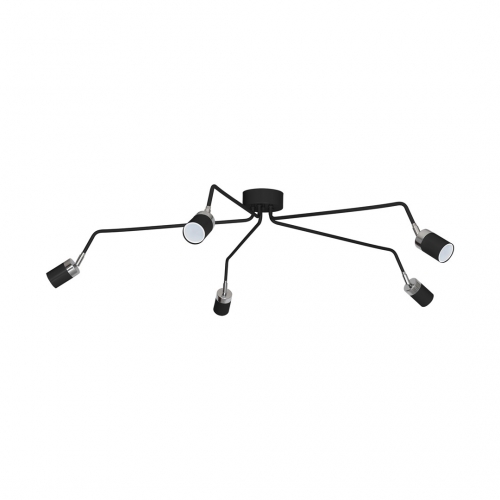 Lampa sufitowa JOKER BLACK/CHROME 5xGU10