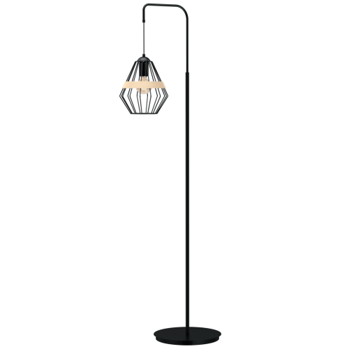 Lampa stojąca CLIFF BLACK 1xE27