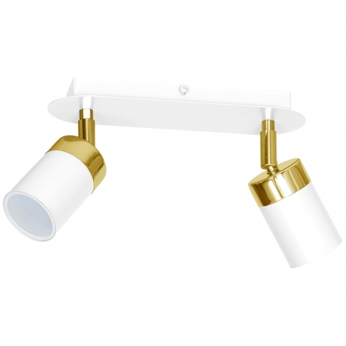 Lampa sufitowa JOKER WHITE/GOLD 2xGU10