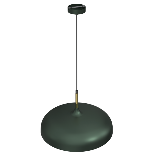 Lampa wisząca LINCOLN GREEN/GOLD 1xE27 45cm