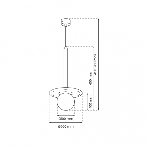 Lampa wisząca FUTURA 1xG9