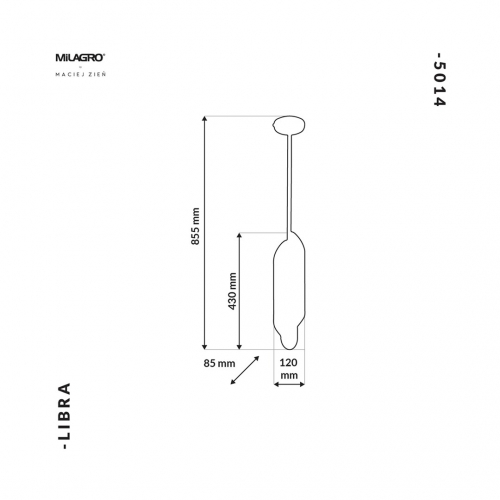 Lampa Wisząca LIBRA 6xE14