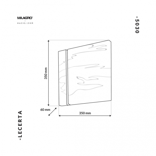 Kinkiet LECERTA 1,2W LED