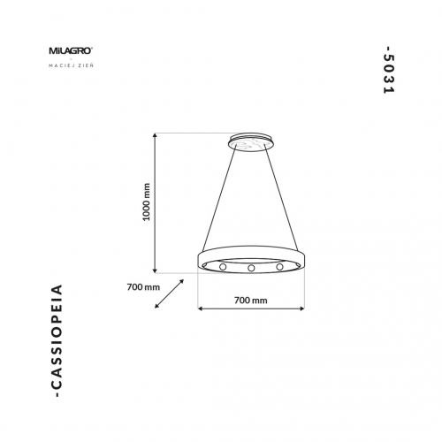 Lampa Wisząca CASSIOPEIA 9xE14