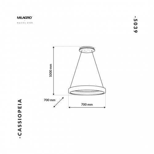 Lampa Wisząca CASSIOPEIA 8,5W LED