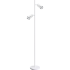 FLOWER WHITE CHROME LAMPA PODŁOGOWA 1xGU10