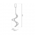 Lampa wisząca COLIA 19W LED
