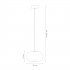 Lampa wisząca VASO 1 AMBER 4W