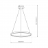 Lampa wisząca HOOP BLACK 27W LED
