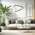 Lampa wisząca HOOP BLACK 51W LED