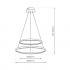 Lampa wisząca HOOP BLACK 51W LED