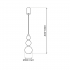 Lampa wisząca BOULE Blue 1xG9