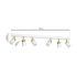 Lampa sufitowa JOKER WHITE/GOLD 6xGU10