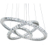 Żyrandol ring LED 60/40/20 cm z pilotem – regulowany układ, lampa do salonu K221