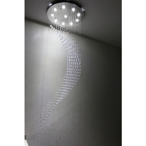 Żyrandol kryształowy kaskada 80x260cm 13xGU10 K308