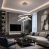 Nowoczesna lampa LED 50cm 68W 4000K L101 w kolorze chrom