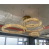 Lampa kryształowa złota LED 100x80x60x40cm 177Watt L173 nad stołem