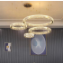 Lampa kryształowa złota LED 100x80x60x40cm 177Watt L173 w salonie