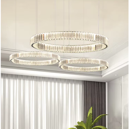 Lampa kryształowa złota LED 100x80x60 173Watt L174 salon