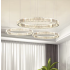 Lampa kryształowa złota LED 100x80x60 173Watt L174 salon