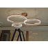 Lampa kryształowa złota LED 100x80x60 173Watt L174 w salonie