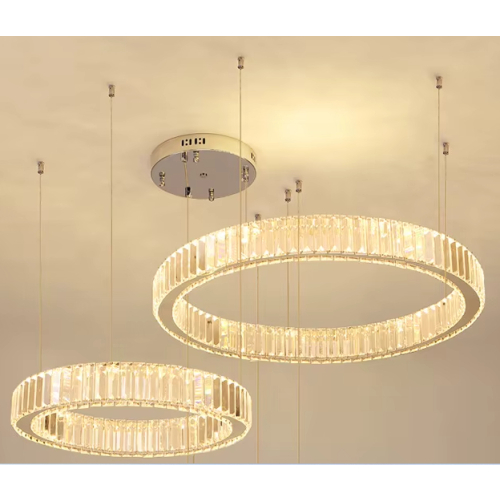Lampa kryształowa złota LED 80x60 98Watt L175