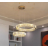 Lampa kryształowa złota LED 80x60 98Watt L175