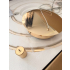 Złota lampa RING LED 80x60x40 158Watt L177