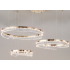 Złota lampa RING LED 80x60x40 158Watt L177