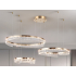 Złota lampa RING LED 80x60x40 158Watt L177