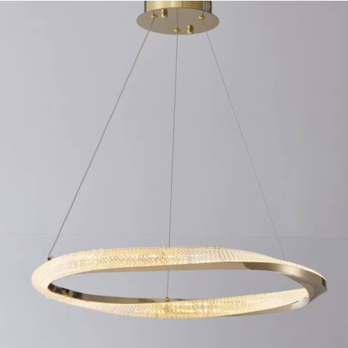 Lampa sufitowa złota połysk LED 60cm 43Watt L178