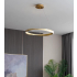 Lampa sufitowa złota połysk LED 60cm 43Watt L178 w salonie