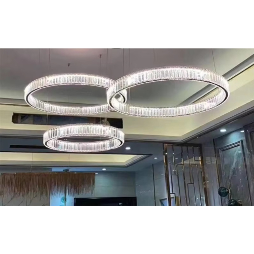 Lampa kryształowa chrom LED 100x80x60 cm 145W L181